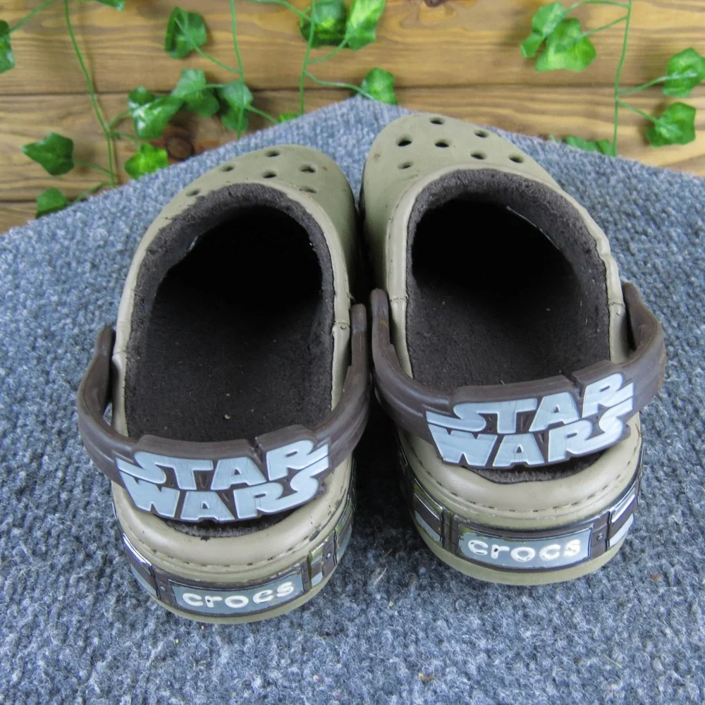 Crocs Star Wars Kids Beige Clogs 12/13 Foam Casual‎ Lightweight Comfort